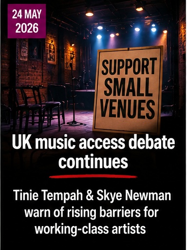 UK music access debate continues after Tinie Tempah’s warning on working-class talent