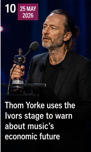 Thom Yorke uses the Ivors stage to warn about music’s economic future