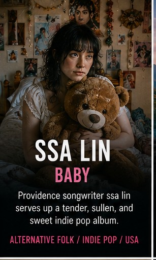 ssa lin serves up a tender, sullen, and sweet indie pop album on Baby