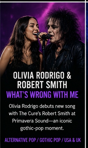 Olivia Rodrigo and Robert Smith make Primavera’s most unlikely dark-pop crossover feel natural