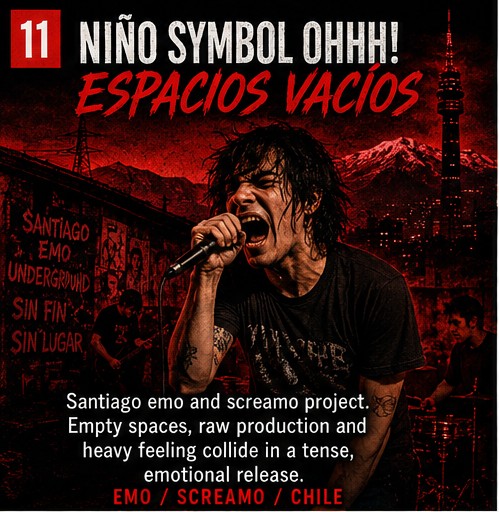 Niño Symbol Ohhh! leaves Espacios vacíos ringing with Santiago emo pressure