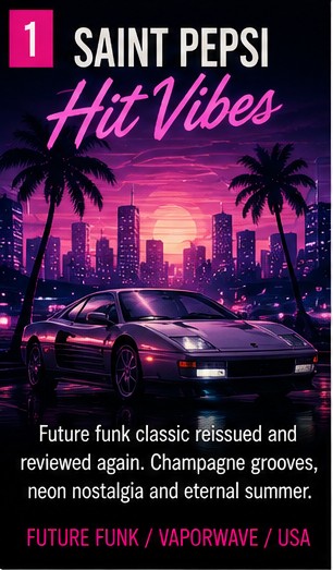 Saint Pepsi’s Hit Vibes still fizzes like future funk’s lost champagne bottle