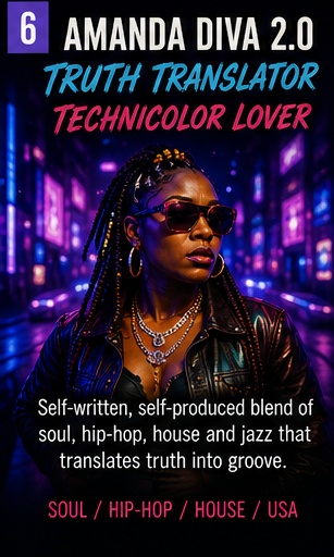 Amanda Diva 2.0 translates truth through soul, hip-hop and house on Truth Translator