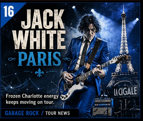 Jack White’s Paris stop keeps Frozen Charlotte’s garage-rock electricity moving