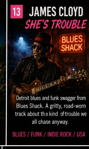 James Cloyd makes She’s Trouble swagger out of the Blues Shack