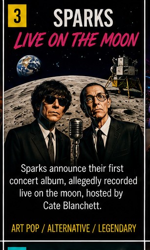 Sparks claim the moon as their next ridiculous venue and somehow it sounds on-brand