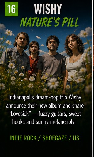 Wishy take Nature’s Pill and keep Indianapolis guitars bright, fuzzy and lovesick