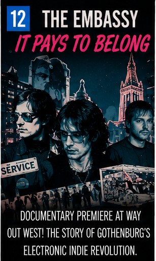 The Embassy get their Gothenburg electronic scene moment on film