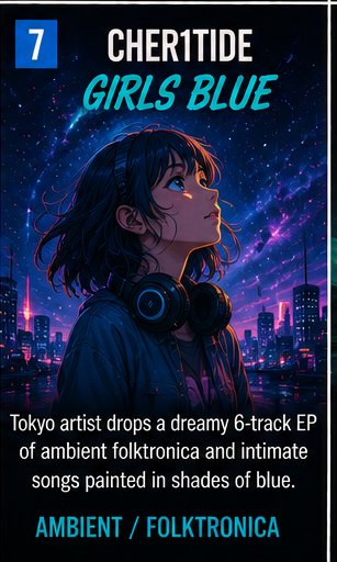 Cher1tide paints Girls Blue in soft ambient folk and Tokyo melancholy
