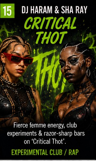 DJ Haram and Sha Ray make Critical Thot sound like femme authority with teeth