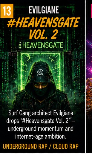 Evilgiane makes #Heavensgate Vol. 2 feel like a portal built from underground momentum