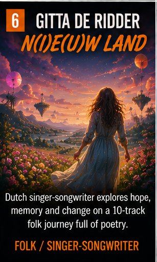 Gitta de Ridder maps N(i)e(u)w Land with folk roots and dream-language warmth