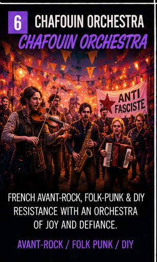 Chafouin Orchestra turn folk, noise and anti-fascist energy into a crooked village parade