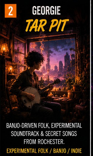 georgie turns Tar Pit into a banjo secret from Rochester’s strange little doorway