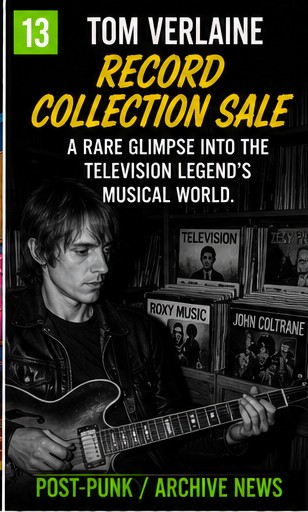 Tom Verlaine’s record collection goes on sale and reveals the adventure behind the myth