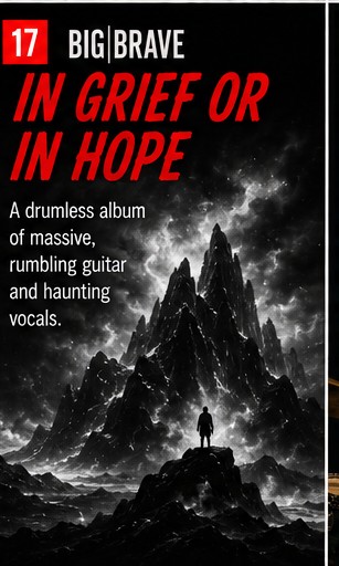 BIG|BRAVE remove the drums and let in grief or in hope rumble the bones clean