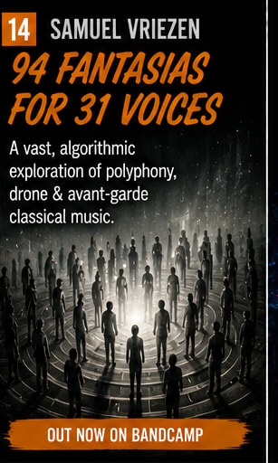 Samuel Vriezen’s 94 Fantasias lets 31 voices become an Amsterdam polyphony machine