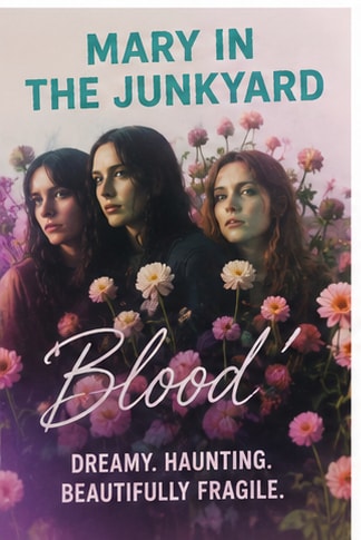 Mary In The Junkyard Blood dreamy spectral indie pop song visual artwork.