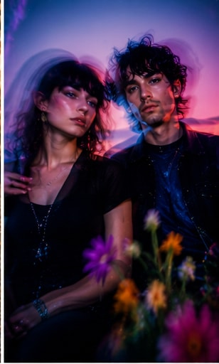Cinematic shoegaze-styled cover art for Maira and Cass's single Nothing To You.