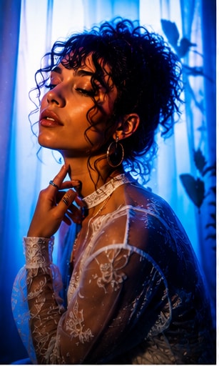 Cover art for MISS C-LINE's soulful and atmospheric R&B single Delicate.