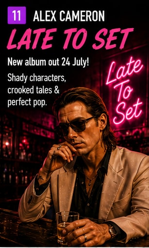Alex Cameron debuting fifth studio album Late to Set.