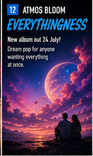 Atmos Bloom performing dream pop tracks from Everythingness.