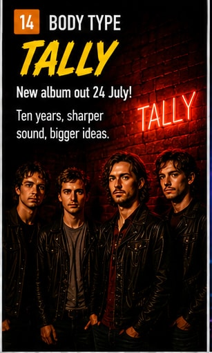Body Type performing post-punk single from third album Tally.