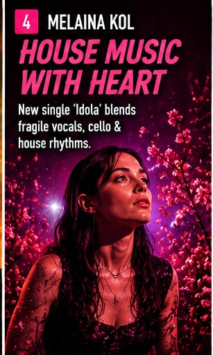 Melaina Kol performing vulnerable experimental electronic pop single Idola.