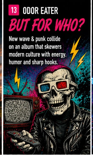 Odor Eater performing live new wave punk music.