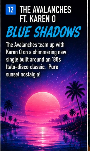 The Avalanches and Karen O vintage disco lighting collaboration.