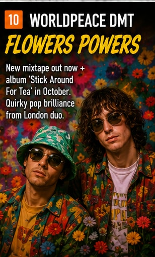 Worldpeace DMT performing vibrant DIY indie pop in London.