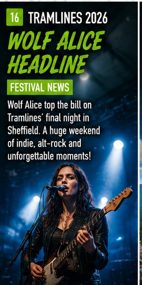 Ellie Rowsell of Wolf Alice singing on main stage at Tramlines Festival Sheffield.