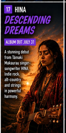 HINA performing live at Roundhead Studios with full string ensemble and band.