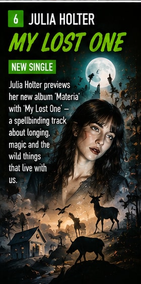 Julia Holter surrounded by botanical elements for her new single artwork.