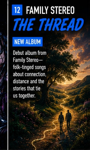 Family Stereo performing acoustic folk music in intimate studio setting.